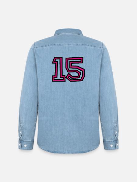15 - Chemise en denim homme bio Stanley/Stella - bleu clair délavé