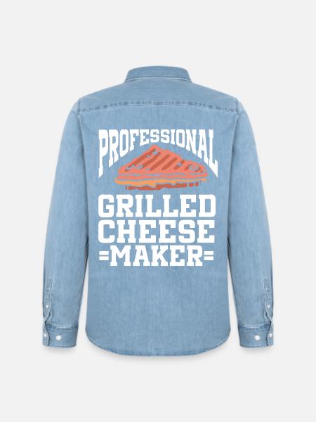 Cheese Making Cheese Lover - Men’s Organic Denim Shirt by Stanley/Stella - light wash