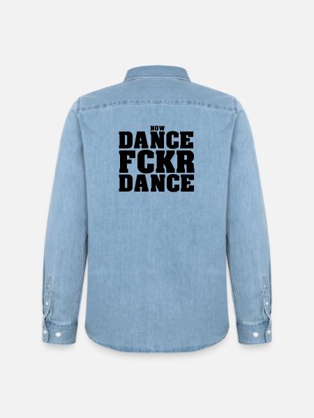 Danse Fckr Danse - Chemise en denim homme bio Stanley/Stella - bleu clair délavé