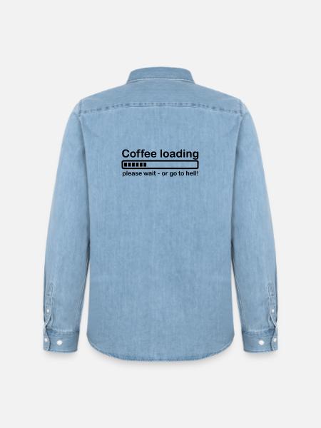Coffee loading - Men’s Organic Denim Shirt by Stanley/Stella - light wash