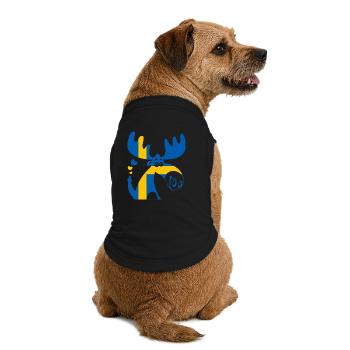 MOSESE DRAPEAU DE LA SUÈDE - T-shirt bio premium pour chien - noir - Dos