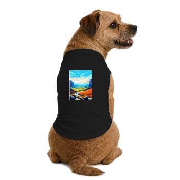 High Cup Nick Cumbria Vintage Reiseposter WPA - Premium Organic Hunde-T-Shirt - Schwarz - Hinten