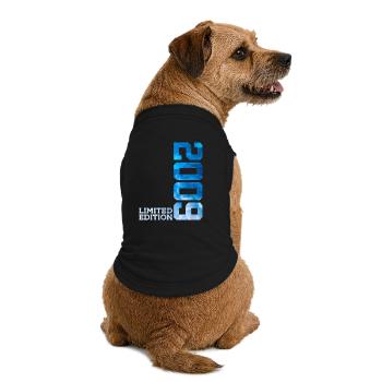 17. GEBURTSTAG LIMITED EDITION 2009 - Premium Organic Hunde-T-Shirt - Schwarz - Hinten