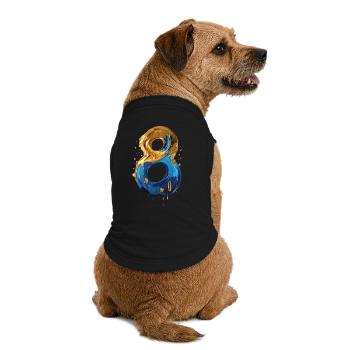 NR. 8 NUMMER 8 COOL 8. GEBURTSTAG - Premium Organic Hunde-T-Shirt - Schwarz - Hinten