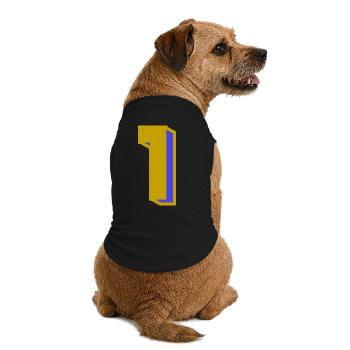 1 - Premium Organic Hunde-T-Shirt - Schwarz - Hinten