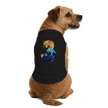 NR. 3 NUMMER 3 COOL 3. GEBURTSTAG - Premium Organic Hunde-T-Shirt - Schwarz - Hinten