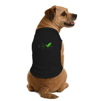 Vegan - T-shirt bio premium pour chien - noir - Dos