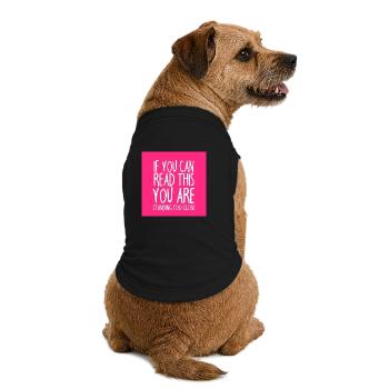 Masque facial disant drôle - dictons drôles - T-shirt bio premium pour chien - noir - Dos