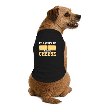 Cheese Making Cheese Lover - Premium Organic Dog T-Shirt - black - Back