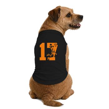 NUMMER 17 BASKETBALL 17. GEBURTSTAG - Premium Organic Hunde-T-Shirt - Schwarz - Hinten