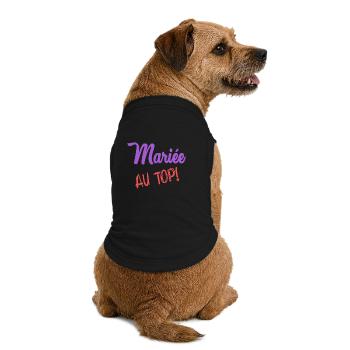 WEDDING - Premium Organic Dog T-Shirt - black - Back