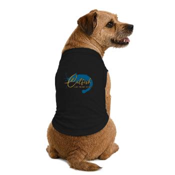 Wels Waller angeln Sportfischen Flussmonster - Premium Organic Hunde-T-Shirt - Schwarz - Hinten