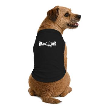 Wrestling - Premium Organic Dog T-Shirt - black - Back
