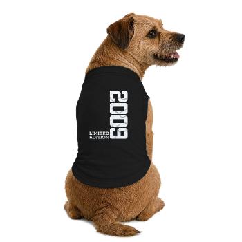 17. GEBURTSTAG LIMITED EDITION 2009 - Premium Organic Hunde-T-Shirt - Schwarz - Hinten