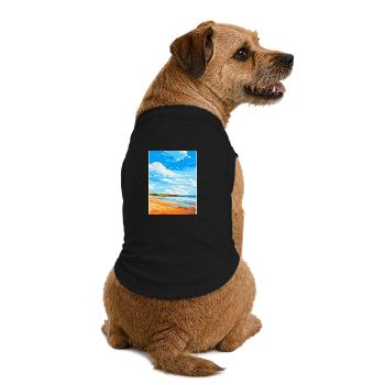 Constantine Bay, Cornwall, England, Vereinigtes Königreich, Reiseposter - Premium Organic Hunde-T-Shirt - Schwarz - Hinten