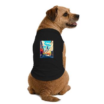 Cirencester England Uk Vintage Reiseposter WPA - Premium Organic Hunde-T-Shirt - Schwarz - Hinten