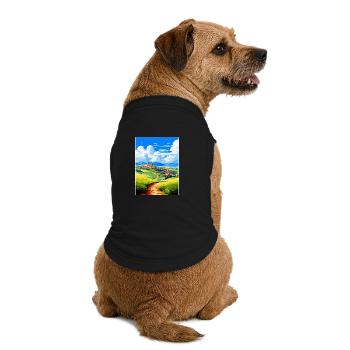 Castilla Y Leon Spanien Vintage Reiseposter WPA - Premium Organic Hunde-T-Shirt - Schwarz - Hinten