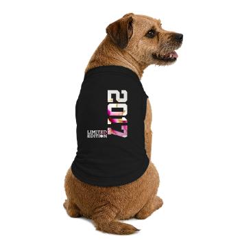 9. GEBURTSTAG LIMITED EDITION 2017 - Premium Organic Hunde-T-Shirt - Schwarz - Hinten