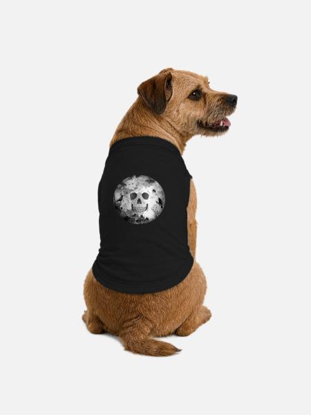 Gothic black dark GOTH - Premium Organic Hunde-T-Shirt - Schwarz