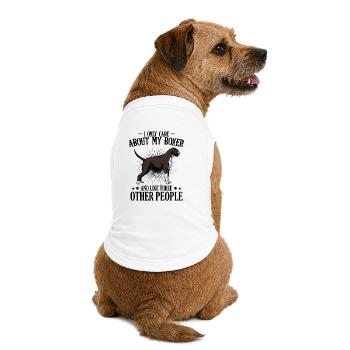 Boxer - Premium Organic Hunde-T-Shirt - Weiß - Hinten