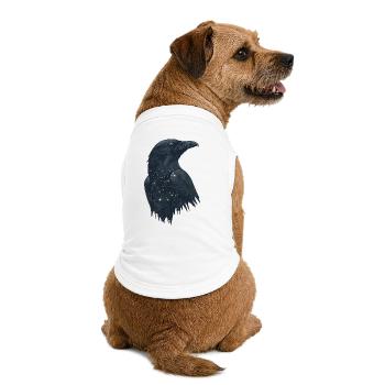 Raven - Premium Organic Dog T-Shirt - white - Back