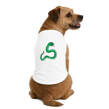 Schlange - Premium Organic Hunde-T-Shirt - Weiß - Hinten
