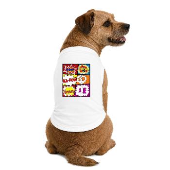 Comic Comicbook Comicbuch Cartoon Anime Manga Boom - Premium Organic Hunde-T-Shirt - Weiß - Hinten