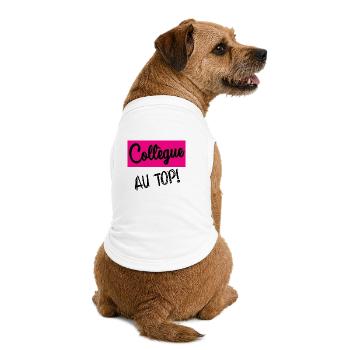 COLLEGUE - T-shirt bio premium pour chien - blanc - Dos