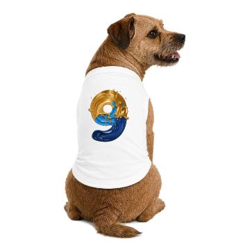 NR. 9 NUMMER 9 COOL 9. GEBURTSTAG - Premium Organic Hunde-T-Shirt - Weiß - Hinten