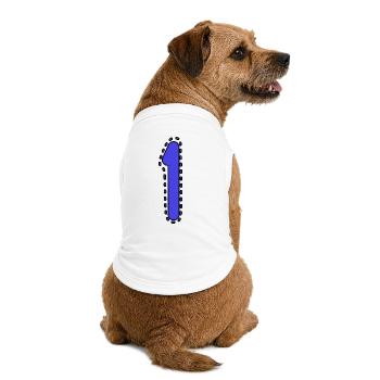 1. 1 JAHR. 1. JAHRESTAG. 1 JAHR GEBURTSTAG - Premium Organic Hunde-T-Shirt - Weiß - Hinten