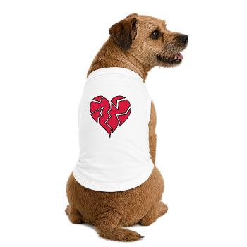 Heartbroken <3 - T-shirt bio premium pour chien - blanc - Dos
