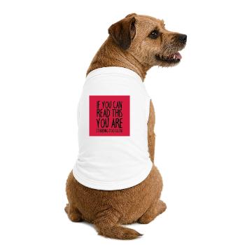 Masque de visage énonciation drôle - énonciations drôles - T-shirt bio premium pour chien - blanc - Dos