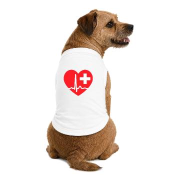 Heartbeat ECG Line Medical Pulse Wave Icon Vector - Premium Organic Dog T-Shirt - white - Back