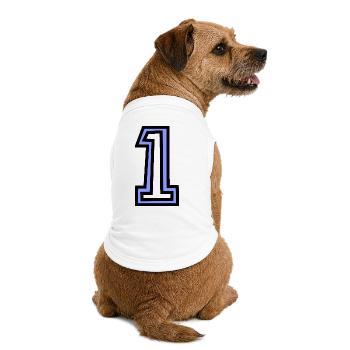 1. 1 AN. 1er ANNIVERSAIRE. ANNIVERSAIRE 1 AN - T-shirt bio premium pour chien - blanc - Dos