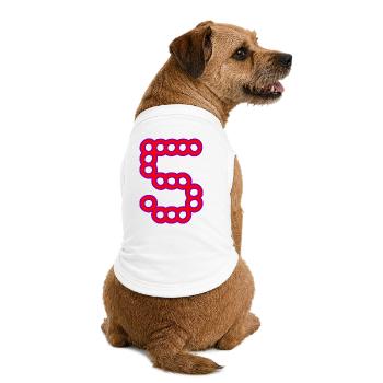 5. ANNIVERSAIRE. 5 ANS. 5e ANNIVERSAIRE - T-shirt bio premium pour chien - blanc - Dos