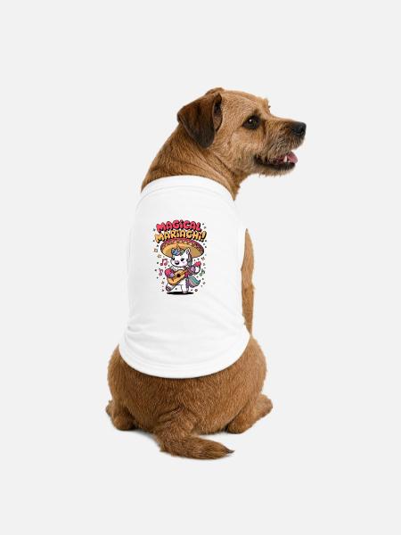 Magische Mariachi - Premium Organic Hunde-T-Shirt - Weiß