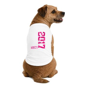 9. GEBURTSTAG LIMITED EDITION 2017 - Premium Organic Hunde-T-Shirt - Weiß - Hinten