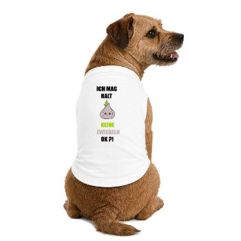Ich mag keine Zwiebeln - Premium Organic Hunde-T-Shirt - Weiß - Hinten