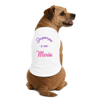FUTURE MARIEE. EVJF. MARIEE - T-shirt bio premium pour chien - blanc - Dos