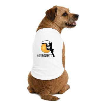 cosi fan tutti versus frutti - Souvenir von Mozart - Premium Organic Hunde-T-Shirt - Weiß - Hinten