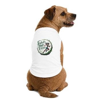 Alimenté par les plantes, pas d’excuses - T-shirt bio premium pour chien - blanc - Dos