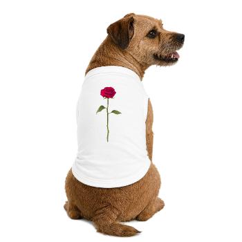 Rose - Premium Organic Hunde-T-Shirt - Weiß - Hinten