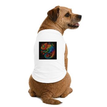 Regenbogen - Premium Organic Hunde-T-Shirt - Weiß - Hinten