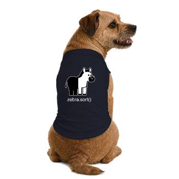 Sortiertes Zebra - Premium Organic Hunde-T-Shirt - Navy - Hinten