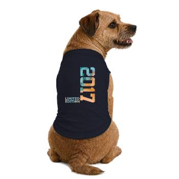 9. GEBURTSTAG LIMITED EDITION 2017 - Premium Organic Hunde-T-Shirt - Navy - Hinten