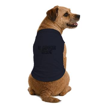 Johann Sebastian Bach T-Shirt lustiger Spruch - Premium Organic Hunde-T-Shirt - Navy - Hinten