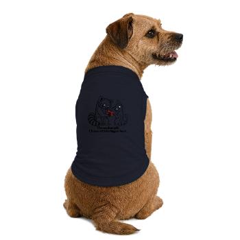 Roter Panda und Kätzchen teilen sich einen Weihnachts-Kiefernzapfen - Premium Organic Hunde-T-Shirt - Navy - Hinten