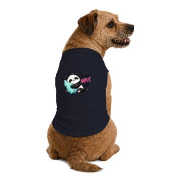 Zu viel Input Digga Panda - Premium Organic Hunde-T-Shirt - Navy - Hinten