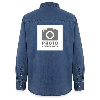 Foto kommt bald - Frauen Jeanshemd Organic von Stanley/Stella - verwaschenes Mittelblau  - Hinten - AI Model Female 172 light (172cm)