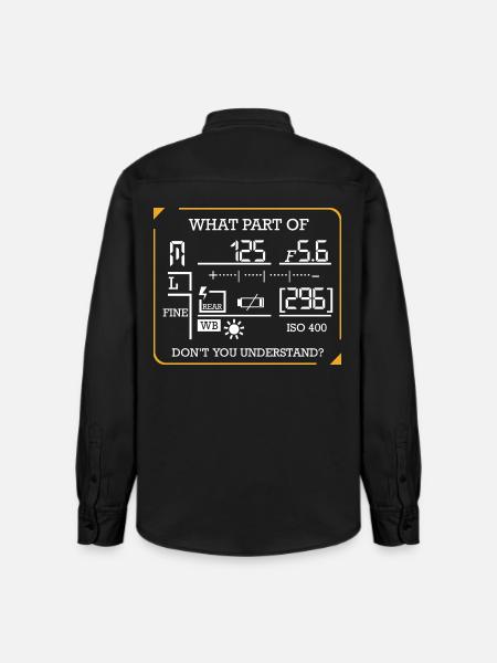 photographer - Relaxed Fit Unisex Organic Shirt by Stanley/Stella - washed black